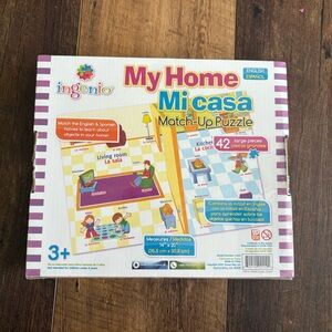 NWT Ingenio My Home Mi Casa Match-Up Puzzle Learn Spanish Educational